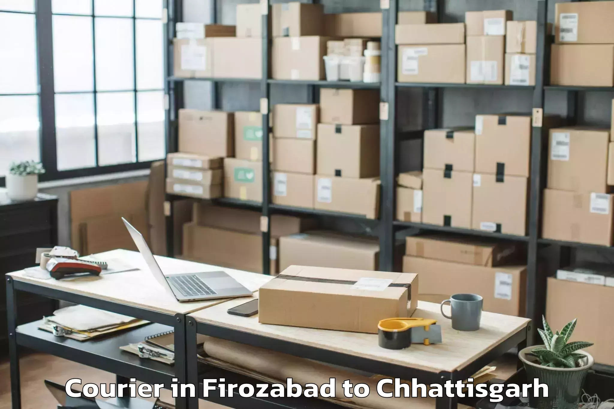 Top Firozabad to Chhattisgarh Courier Available